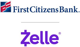 First Citizens Bank and Zelle combined logo