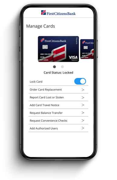Bank Account Management Digital Banking First Citizens Bank