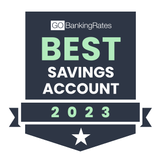 GOBankingRates Best Savings Account 2023 awards badge