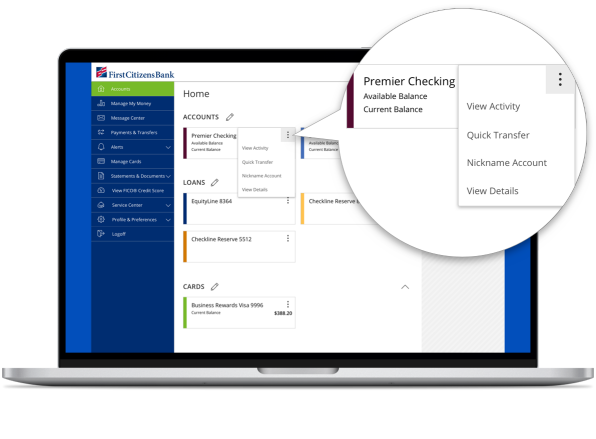 digital banking first citizens sign in