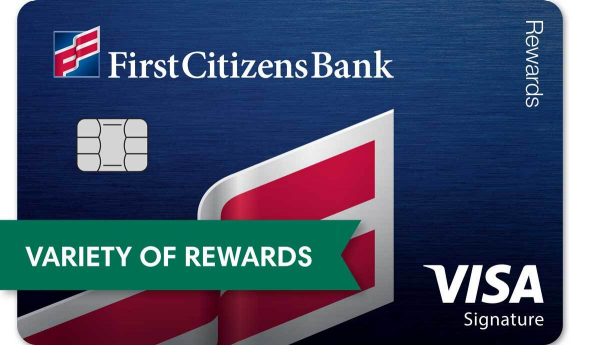 Enjoy a variety of rewards with a Visa Rewards credit card from First Citizens Bank